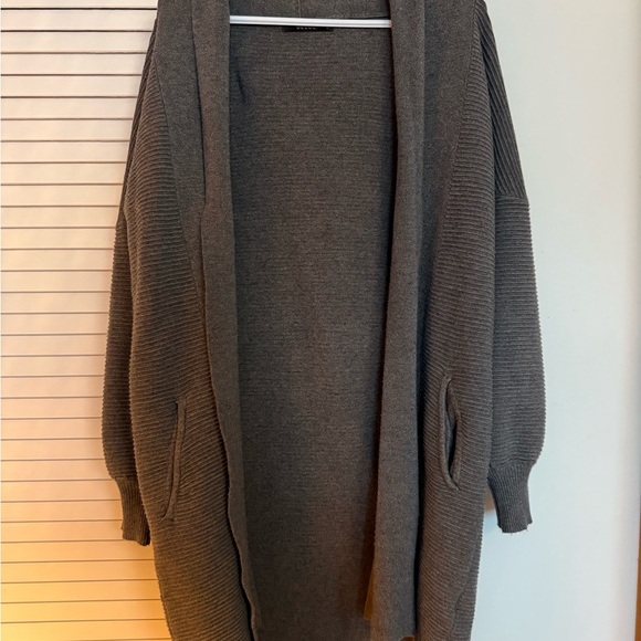 Deluc Gray Open-Front Sweater - Picture 4 of 4